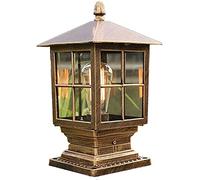 WQHPLMD Antique Glass Post cap Light for Outdoor Use - Garden And Patio Decor