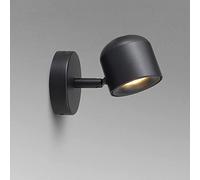 WQHPLMD Art Nouveau Aluminum Wall Spotlight Lamp - Black/White, 7W for Bedroom Reading Light & Other Rooms