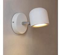 WQHPLMD Art Nouveau Aluminum Wall Spotlight Lamp - Black/White, 7W for Bedroom Reading Light & Other Rooms