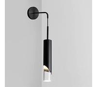 WQHPLMD Art Nouveau Gold Wall Lantern for Bedroom Metal Acrylic LED Lighting