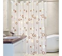 WQHPLMD Bath 78x96, Peva Liner with Grommets And Hooks Colorful Circle Pattern, 200x240cm Hotel Shower Curtain