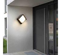 WQHPLMD Black Outdoor LED Sconce for Residential And Commercial Use with Soft White Light