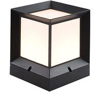 WQHPLMD Black Rustproof Post Light with IP65 Weather Resistance - & Waterproof