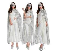 WQHPLMD Bright Red Medieval Adult Costume with Death Cloak Comfortable