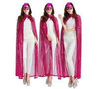 WQHPLMD Bright Red Medieval Adult Costume with Death Cloak Comfortable