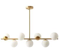 WQHPLMD Chandelier e Lampadine Sferica in Vetro Aereo Argento per Stanze da Vivere, Camera da Letto