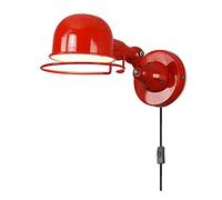 WQHPLMD Classic Lampada da Parete per Illuminazione a Parete Rustica per Camera da Letto con lume di Lettura Regolabile Industriale in Stile Loft Vintage e14 Foglie di Parete in Metallo