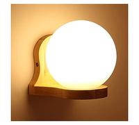 WQHPLMD Classico Illuminazione a Parete Rustica E27 Light Wall Light Light Creative Decorative Wall con tonalità di Vetro 12w Eye Care Wall Sconce