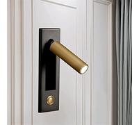 WQHPLMD Compact Sturdy Aluminum Bedside Reading Lamp with Adjustable Head for Various Spaces - Up to 8m2 Coverage