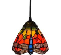 WQHPLMD corridoio in Stile lampadario da Pranzo in Stile pnened Lampada a ptennica Rossa in Vetro Rossa a Sospensione con soffitta a Sospensione della Lampada per Lampada per la Sala da Pranzo Cucina