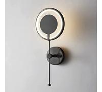 WQHPLMD Creative Geometry Shape Wall Light Metal Wall Sconce with Silicone Lampshade - 20cm Diameter, 40cm Tall
