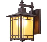 WQHPLMD Creative Rustic Outdoor Wall Light - Clear Glass Lantern IP65 Waterproof Gooseneck Aluminum Lamp