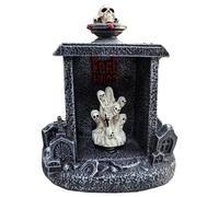 WQHPLMD Decorazioni di Halween Tomboni all'aperto - Statua Scheletro del cimitero in Resina, segni