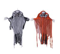 WQHPLMD Decorazioni per Feste di Halloween 3 Piedi Scheletro sospeso Skull Volo per l'arredamento della casa da Giardino da Giardino da Cortile Anteriore