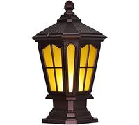 WQHPLMD Die-Cast Aluminum Post Lamp for Garden - Rustproof And