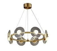 WQHPLMD Dimmabile candelabro Creativo Butterfly per Soggiorno, Camera da Letto e Salone: Luce acrilica di Ceramica con lucerna in Alluminio e Rame