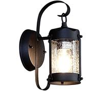 WQHPLMD E26 Portico Esterno Montato a Parete Cilindro Leggero Luminoso a Bolle Trasparente in Vetro Esterno lacrimatura per la Lanterna per Patio Soggiorno.