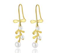 WQHPLMD Earring Vintage Long Earrings Women's Perfect Pearl Earrings-The Perfect Accessory for Any Occasion of Wedding Prom Party Earring Dainty Jewelry Present Crystal Pearl Earring
