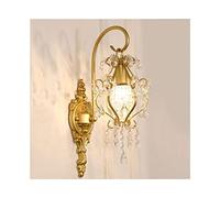 WQHPLMD Elegant French Crystal Wall Sconce for Living Room Bedside Decor