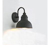 WQHPLMD Elegant Industrial Matte Black Wall Sconce with for Bedroom, Living Room Headboard Garage Porch E26/ E27 Light