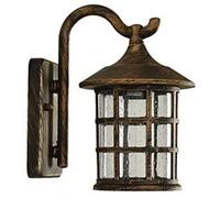 WQHPLMD Elegant Retro Sconce with Clear Seeded Glass And Oil-Rubbed Brass Finish - Indoor & Outdoor Decor Lighting