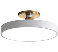 WQHPLMD Elegant Semi-Flush Mount Ceiling Lamp with Three Color Temperatures And Long Life LED Light Source