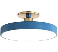 WQHPLMD Elegant Semi-Flush Mount Ceiling Lamp with Three Color Temperatures And Long Life LED Light Source