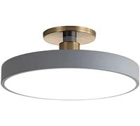 WQHPLMD Elegant Semi-Flush Mount Ceiling Lamp with Three Color Temperatures And Long Life LED Light Source