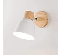 WQHPLMD European Wall Light Metal E27 Base in Legno Muro Decorazione Camera da Light Decorazione SCONCIO in IRRO Interno Regolabile INFORMAZIONE per Lettura di Lettura di Lettura Cafe