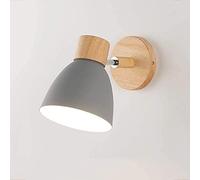 WQHPLMD European Wall Light Metal E27 Base in Legno Muro Decorazione Camera da Light Decorazione SCONCIO in IRRO Interno Regolabile INFORMAZIONE per Lettura di Lettura di Lettura Cafe