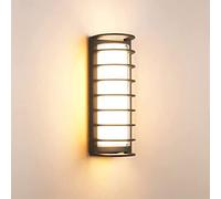 WQHPLMD Exteriori di Mezza Luna Impermeabile IP65 Sconce Molto Outdoor Sconce Matt BLACO MONTENE A MONTRO LUMI PERCHIO 3000K LUCI di PATTRALLA della Parete Bianca Calda per passerella da Giardino