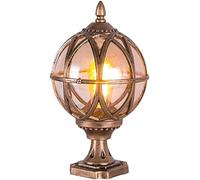 WQHPLMD Fermata di Pietra Posta Lampo Alta qualità con Base Laterale in Tempiello Oroso Finitura Ceramica Spuntata Light Esterno Sillabe per Giardino Outdoor Posta Luce Pianta Colonna