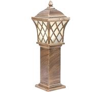 WQHPLMD Fermata di Pietra Posta Lampo Alta qualità con Base Laterale in Tempiello Oroso Finitura Ceramica Spuntata Light Esterno Sillabe per Giardino Outdoor Posta Luce Pianta Colonna