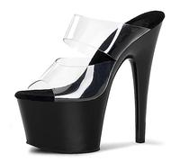 WQHPLMD for Women Open Toe Mules Shoes Heels Summer Women's Comfortable Dress Casual Pumps Sandals Origin China