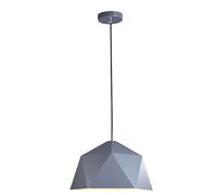WQHPLMD Geometry Metal Pendant Lamp Shade Nordic Color Industrial Hanging Lamp Ceiling Light fixtures for Living Rooms, Dining Room, Bedroom Pendant Light for Kitchen Island (Color : Light Gray, siz