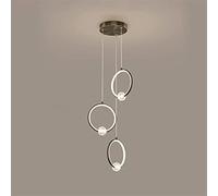 WQHPLMD Gold Minimalist Chandelier with LED Light - 30W Dimmable Ceiling Lamp for Entrance, Bedroom & Corridor