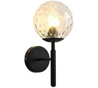 WQHPLMD Hammered Glass Globe Hammered Glass Light Fixture for Bedroom - Soft, Dazzle- Lighting