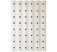 WQHPLMD Hotel 60x78, Tenda da Doccia per Vasca per la Fattoria Black Square Pattern, 150x200 cm