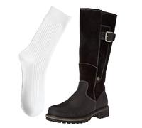 WQHPLMD Ladies Cotton Boots Winter Low Heel Snow Boots Round Toe Flat Mid Calf Boots Suitable for Outdoor Sports Traveling And Skiing