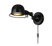 WQHPLMD Lampada da Parete di Illuminazione a Parete Rustica per Camera da Letto con lume di Lettura Regolabile Industriale in Stile Loft Vintage e14 Foglie di Parete in Metallo