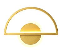 WQHPLMD Lampara da Letto Creativa Geometry Acquazzurra, Light di LED Indietro per la Sponda con Il Globo Metallico