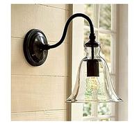 WQHPLMD Lampetto Classico Rosticaro Luce Antica Luce a Veloce Tradizionale Lampoletta per Balcone Sconce di Legno E27 Antiquato Acquista Proteggibile IP43 Stile Industriale-Countryside
