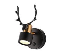 WQHPLMD Lampetto Creativo Arancione con Scheda Rotabile per Letto e Sala da Pranzo LED Alcolico, Luce di Camerata in Acciaio