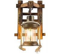 WQHPLMD Lampo Ritrovato: Lighte Orologio Artificiale Luce per Muro con Specchio di Vetro Lampada a Scheda E27 Lampada da Cartiera Ristorante Coffee Bar Decorativa
