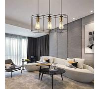 WQHPLMD LED Chandelier Hanging Lamp Geometric Metal Frame Lamp Suitable for Creative Light Above The Table Bedroom Lighting Chandelier