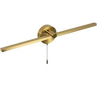 WQHPLMD LED Retro American Bathroom Mirror Lamp with Pull Chain Light for Washroom Lighting - Compact Size & Easy Installation