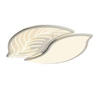 WQHPLMD Lighting Three-Tone Creative Leaves Ceiling Lamp, Flush Mount LED for Home Spaces