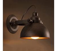 WQHPLMD Loft Retro Industrial Wind Iron Pot Lid Adjustable Wall Sconce Light for Bar Corridor Restaurant Decor