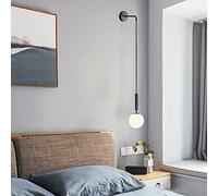 WQHPLMD Luce a Parete in Vetro glassata a LED Light a Sospensione a Sospensione Nordica Camera da Letto Industriale Manotte a Muro da Letto Camera da Letto Soggiorno