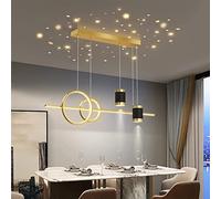 WQHPLMD Luce a Pianta LED per Sala da Pranzo e Rappresentazione Sistemabile Chandelier Accogliente Acciaio e Acrilico per Locale Altezza Regolabile
